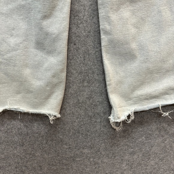 OAT New York Jeans Womens Size 8/29 Light Blue High Rise Wide Leg Baggy Raw Hem - Picture 4 of 10
